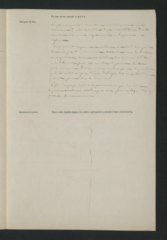 Révision du règlement du moulin de Vernelle, visite de l'ingénieur (6 mai 1861)