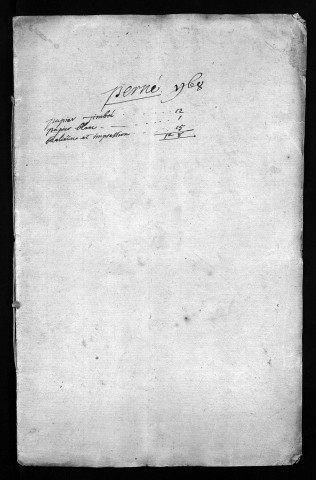 Collection du greffe. Baptêmes, mariages, sépultures, 1768