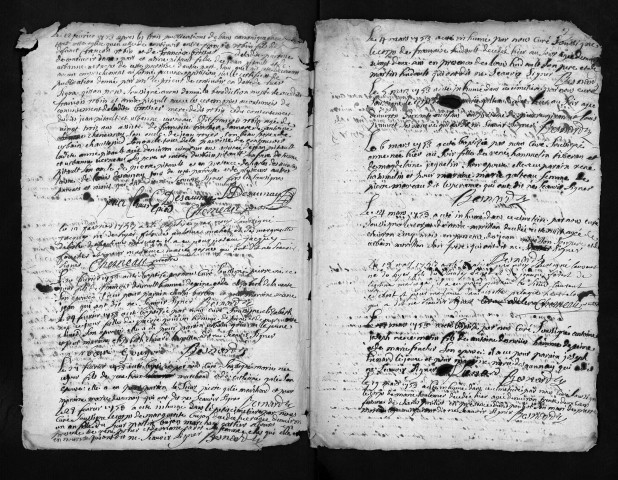 Baptêmes, mariages, sépultures, 1753