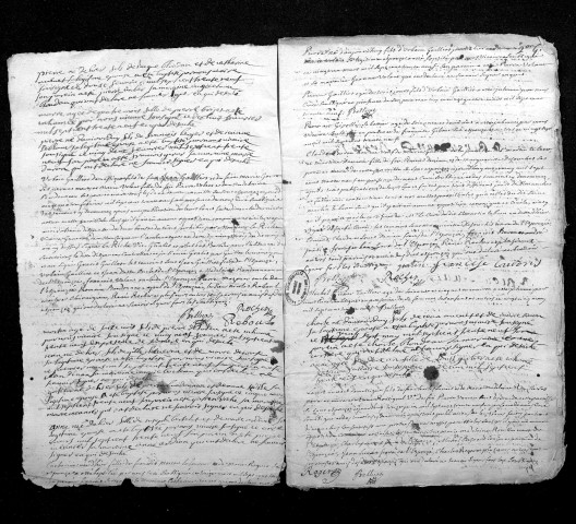 Collection du greffe. Baptêmes, mariages, sépultures, 1739-26 janvier 1740
