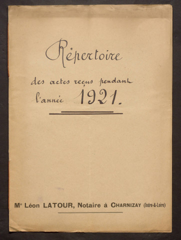 LATOUR, Léon (1920-1925)