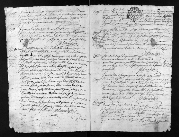 Collection du greffe. Baptêmes, mariages, sépultures, 1727 - Les années 1677-1726 sont lacunaires dans cette collection