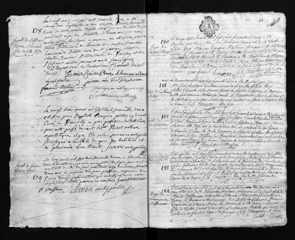 Collection communale. Baptêmes, mariages, sépultures, 1762-1764