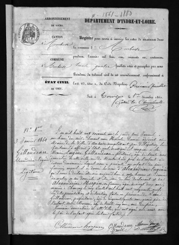 Naissances, 1861-1880