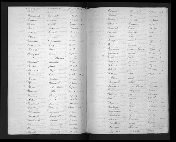 Naissances, mariages, décès