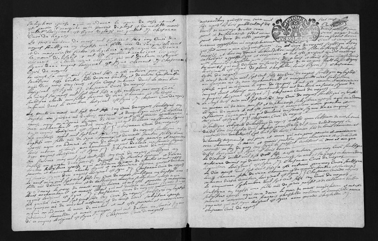 Collection du greffe. Baptêmes, mariages, sépultures, 1717 - L'année 1716 est lacunaire dans cette collection