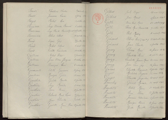 Naissances, mariages, décès