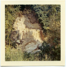 Château de Chinon : rocher éboulé.
