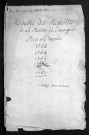 Collection du greffe. Baptêmes, mariages, sépultures, 1763-1768