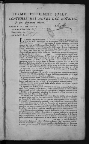 1735 (10 mars-30 décembre)