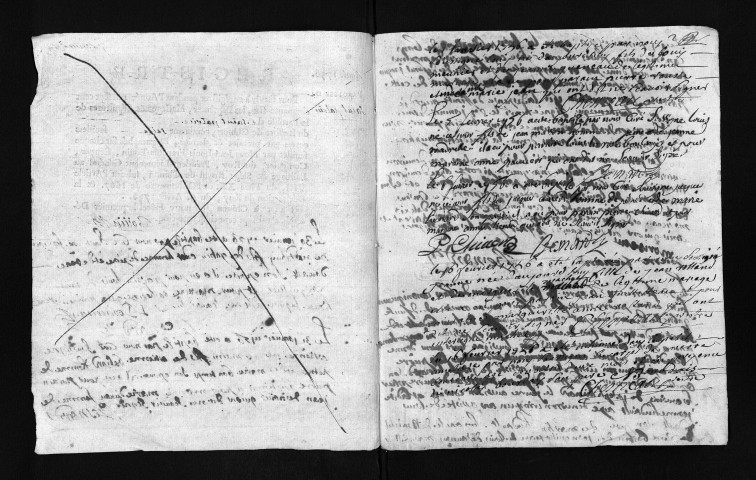 Baptêmes, mariages, sépultures, 1756-1757