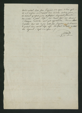 Obligation de baisser les seuils des déversoirs du moulin (1823)