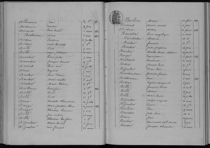 Naissances, mariages, décès