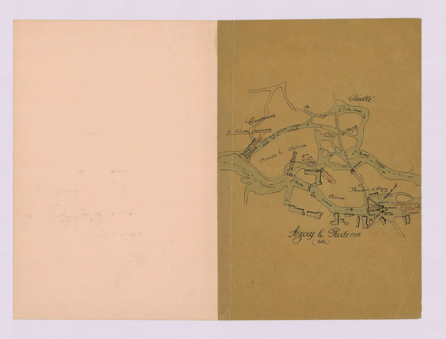 Réparation des vannes et défaut de manœuvre : plan des lieux (19 avril 1913)