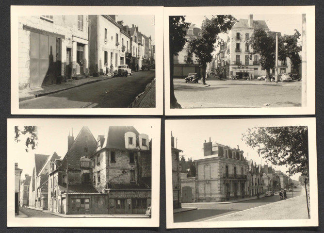 Angle rue Paul-Louis Courier et quai de la Loire ; place de la République ; rue des Tanneurs ; quai du Pont Neuf, vue prise en direction de l'ouest à l'angle du quai d'Orléans.