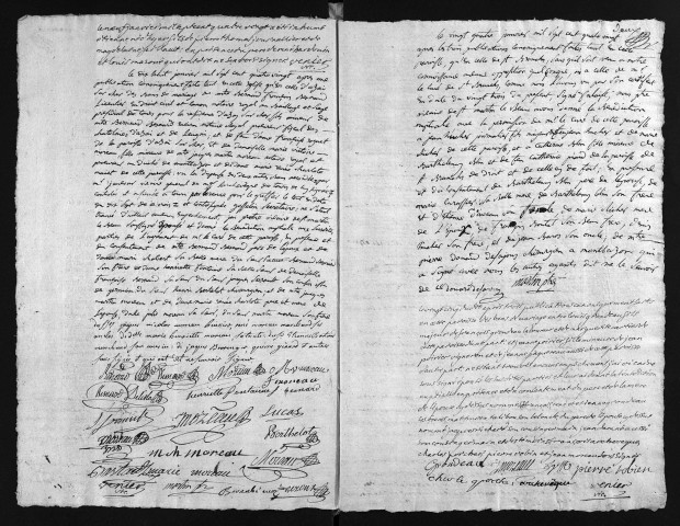 Collection du greffe. Baptêmes, mariages, sépultures, 1780