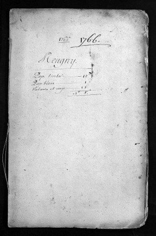 Collection du greffe. Baptêmes, mariages, sépultures, 1766
