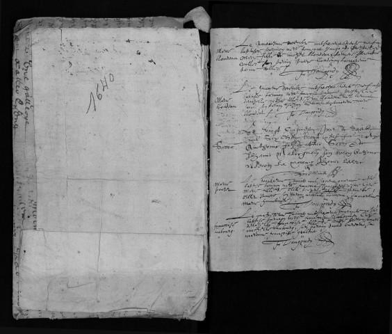 Collection communale. Baptêmes, mariages, sépultures, 1639-1693