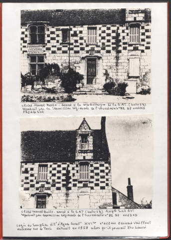 Logis du Sanglier dit Agnès Sorel 412 rue Édouard Vaillant : façade sud ; angle sud-est.