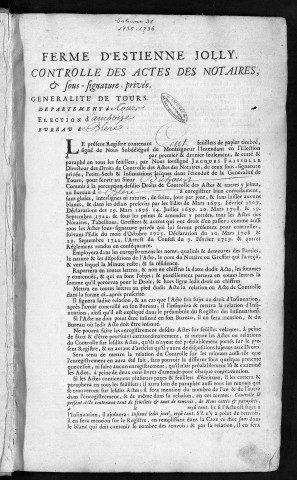 1735 (21 novembre)-1736 (6 juillet)