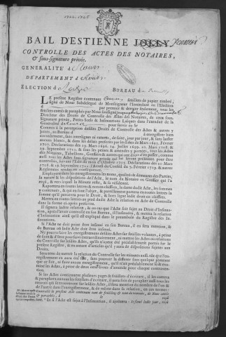 1744 (30 juin)-1745 (20 octobre)