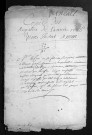 Collection du greffe. Baptêmes, mariages, sépultures, 1736