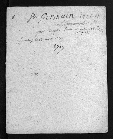 Baptêmes, mariages, sépultures, 1717