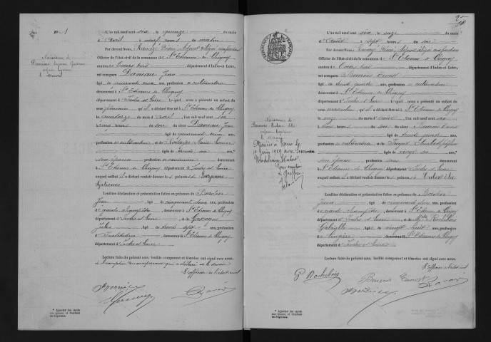 Pont de Bresme. Naissances, 1906-1922