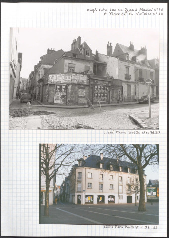 Angle entre 76 rue du Grand Marché et 14 place de la Victoire.
