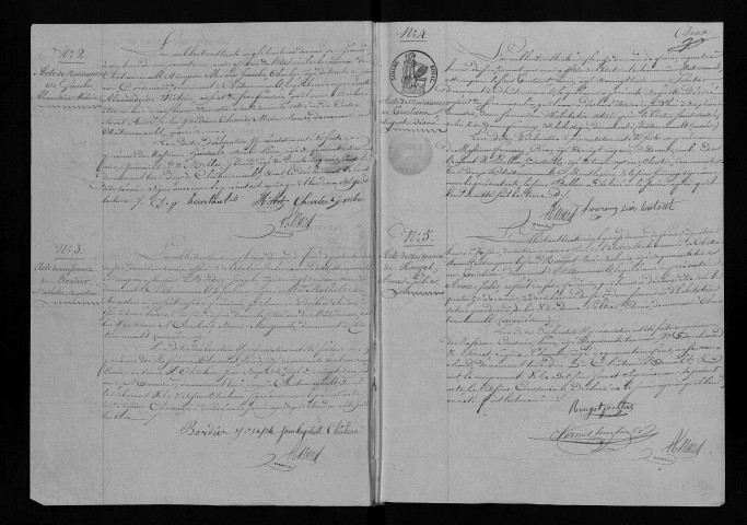 Naissances, 1836-1854