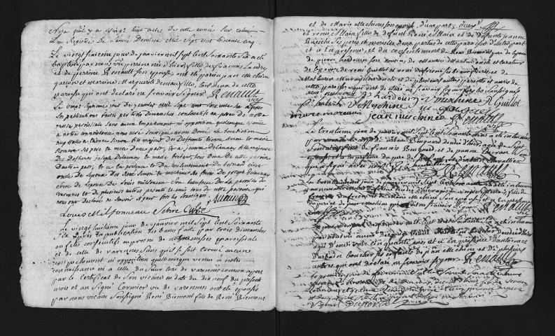 Collection du greffe. Baptêmes, mariages, sépultures, 1766