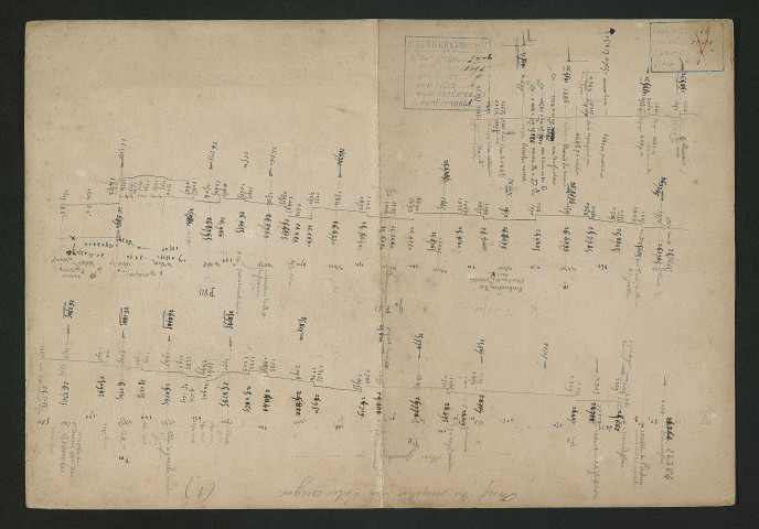 Moulin de l'Ile-Auger à Chambourg : plan et profils