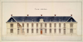Projet d'implantation de l'Ecole normale dans le quartier Saint-Sauveur : rapports, correspondance, devis, plans.