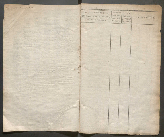 Table des sépultures ou décès – N° d'origine : 3