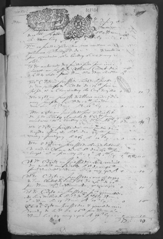 Centième denier et insinuations suivant le tarif (15 mai 1713-12 avril 1720)