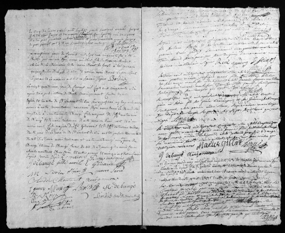 Collection du greffe. Baptêmes, mariages, sépultures, 1756-1757