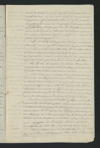 Arrêté préfectoral portant modification du chemin d'Esvres à Cormery (5 mars 1831)