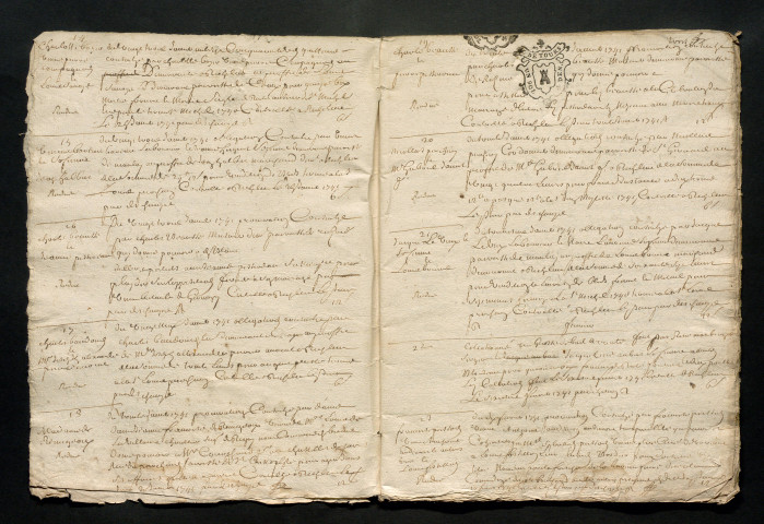 Répertoire des obligations, quittances et procurations. 1741-1745