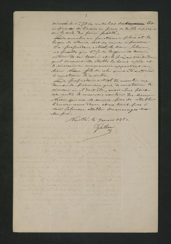 Procès-verbal de récolement (28 février 1880)