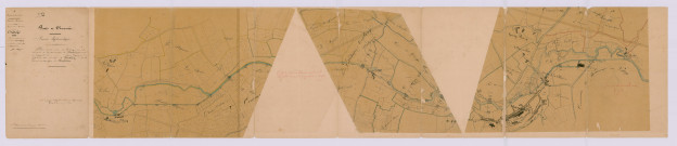 Plan général de l'Indrois dans la traversée de la commune de Montrésor (1850-1852)