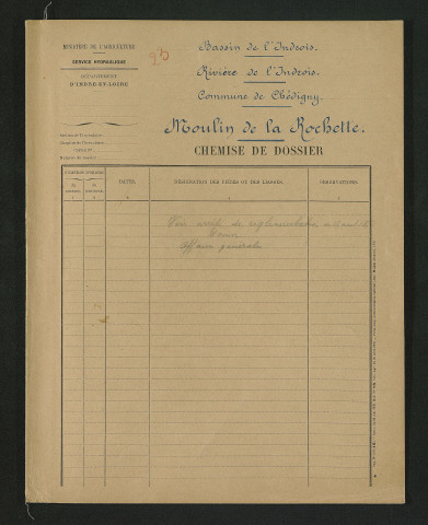 Mise en demeure de déraser les deux vannes de décharges, vérification de l'ingénieur (16 novembre 1899)