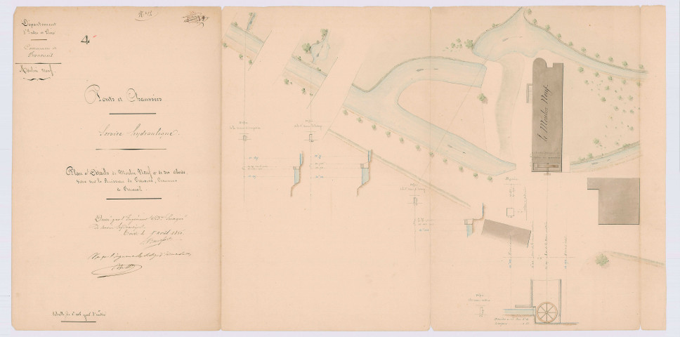 Plan et détails (1er avril 1850)