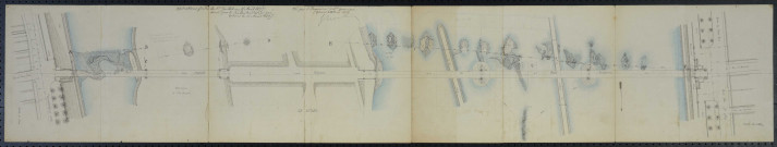 Tours, pont établi sur la Loire au XIème siècle : plan des ruines établi à la demande de la Société archéologique de Touraine (1897) ; ouvrages d'art des grandes voiries routières, pont avec tablier métallique : plan, répertoire (sans date) ; entretien et surveillance des ponts : plan, notes, correspondance (1963-1996) ; recensement des ponts et échelles associés : plans, tableaux (1978).