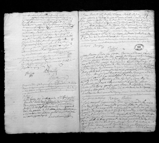 Collection du greffe. Baptêmes, mariages, sépultures, 1743-1er janvier 1744