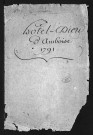 Collection du greffe. Sépultures, 1791 - L'année 1792 est lacunaire dans cette collection