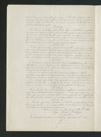 Ordonnance royale valant règlement d'eau (22 octobre 1838)