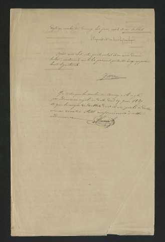 Procès-verbal de visite (2 août 1850)
