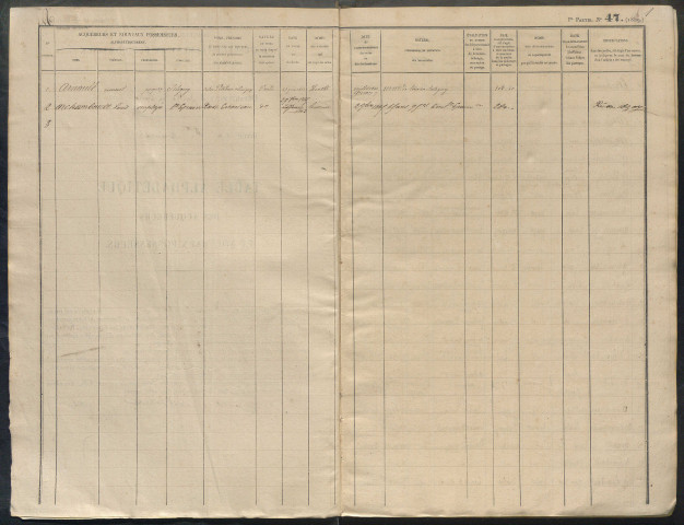 1864-1865 – N° d'origine : 11