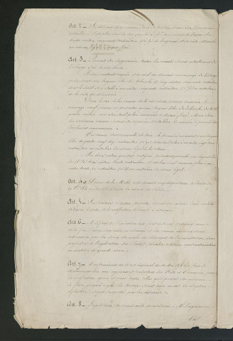 Arrêté préfectoral valant règlement d'eau (17 mars 1856)