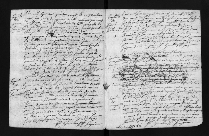 Collection du greffe. Baptêmes, mariages, sépultures, 1780